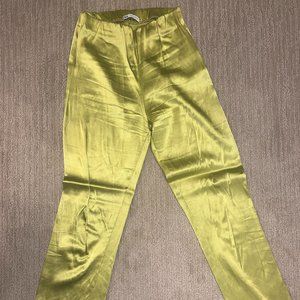 Zara Satin Green Pants